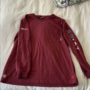 Ariat PPE Cat 2 Women's Burgundy Long Sleeve Tee